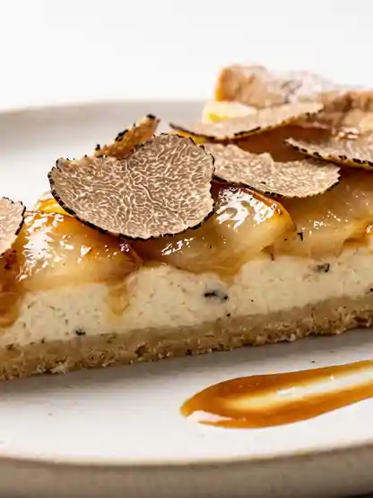Crostata di Ricotta di Pecora, Pere Caramellate e Scorzone